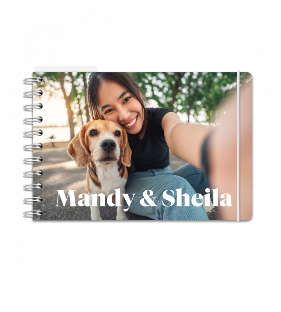 stor anteckningsbok - spiralbindning - storlek stor (mixbok)