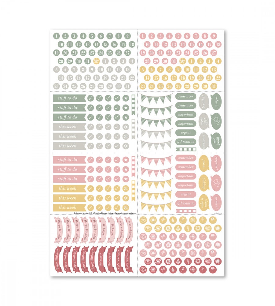 klistermarke klistermarken flourish (minis) (minis) multicolor
