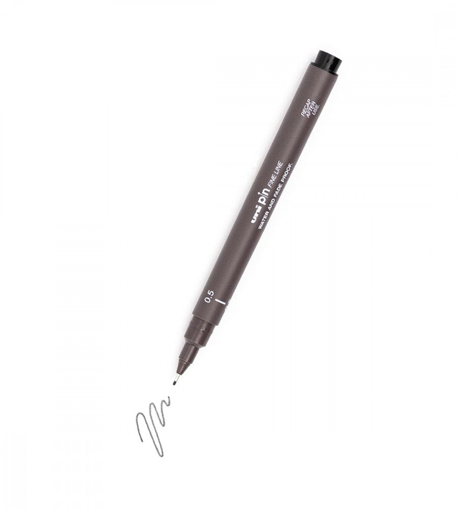 penna fineliner uni pin - gra (uni-pin-fine-line) dark grey