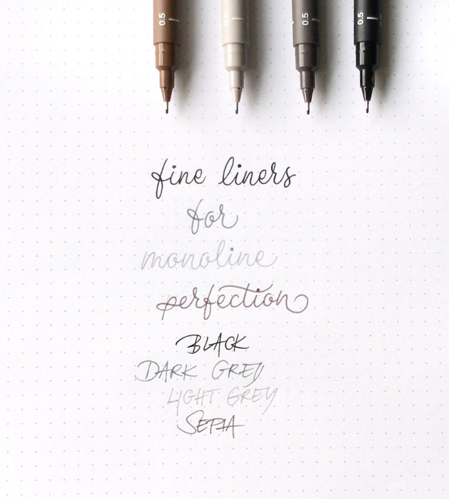 penna fineliner uni pin - brun (uni-pin-fine-line) sepia