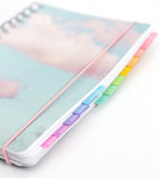 klistermarke månadsflikar fab tabs - pastell (tabs) flerfärgad