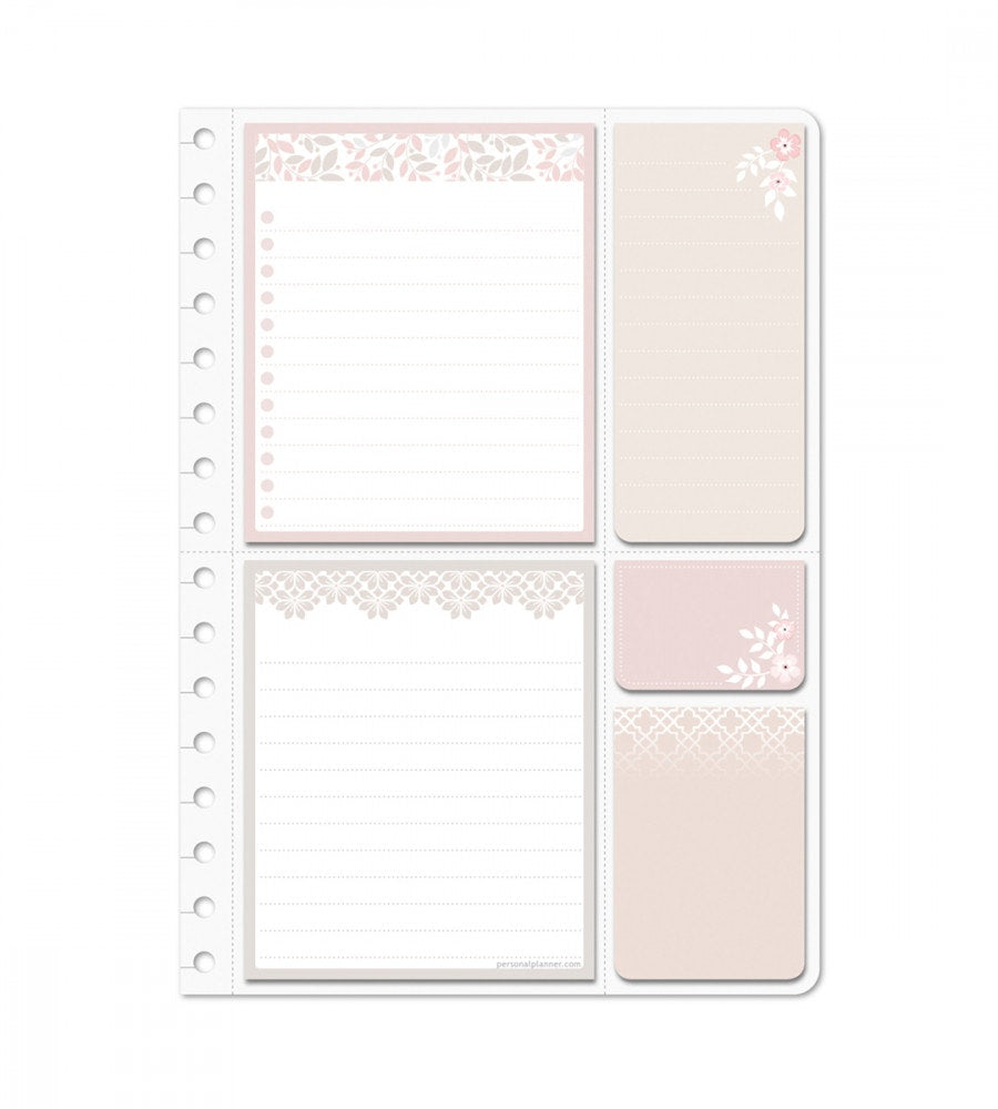 sticky-notes sticky notes stuck on you till almanacka - storlek a5, a4 - rosa (spiral) dusty pink