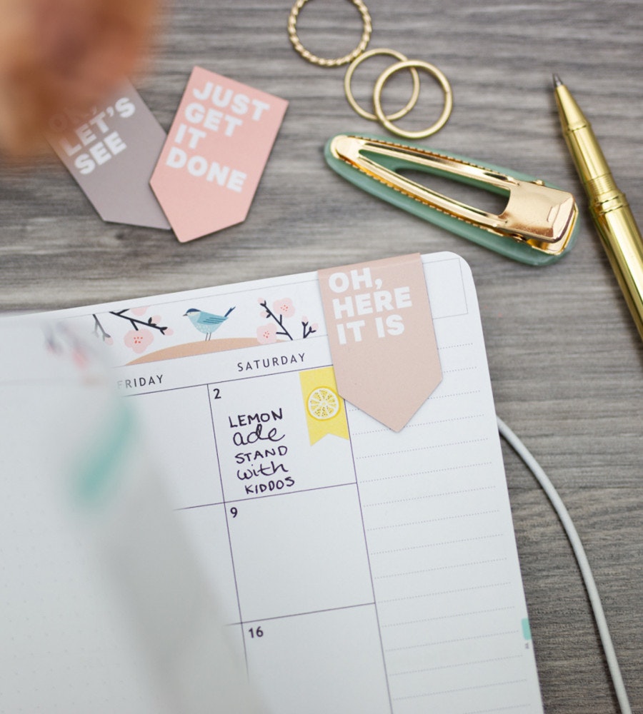 magnetbokmarken magnetbokmärken dusty blush 3-pack - rosa/beige (bokmarken) rosa/beige