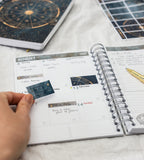 klistermarke klistermärken galactic views (box) - blå (box) blå