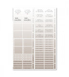 paket kit lists & letters till almanacka (kit) flerfärgad