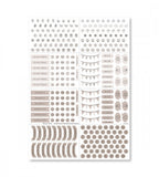 paket kit lists & letters till almanacka (kit) flerfärgad