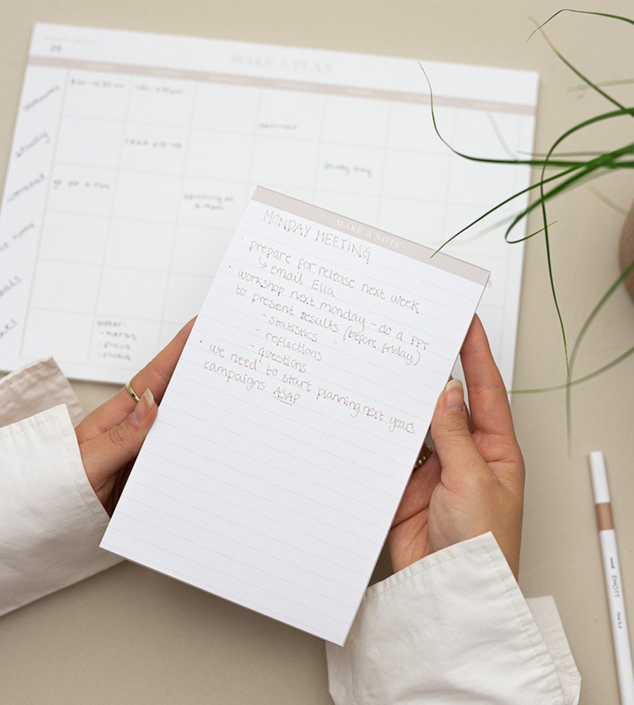 block anteckningsblock classic a5 - beige (a5) beige