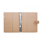 fodral ringpärm till systemkalender - storlek a5 - beige (a5) beige