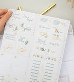 klistermarke klistermärken days of focus (box) - beige (box) beige