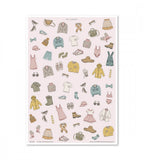 klistermarke klistermärken my closet (other-shapes) flerfärgad