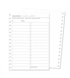 snap-in snap in refill-sidor dagens tacksamhet till almanacka - storlek a5 (spiral)