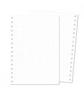 snap-in snap in refill-sidor punkt-rutor 12-pack till almanacka - storlek a5 (spiral)