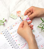 magnetbokmarken magnetbokmärken wildflowers 3-pack (gem) flerfärgad