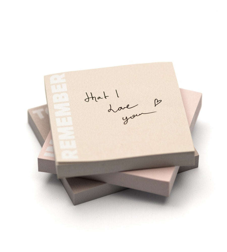 sticky-notes sticky notes dusty blush 3-pack - rosa/lila (post-it) flerfärgad