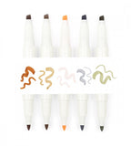 pennor Överstrykningspenna zebra mildliner neutral set 5-pack (warm) beige