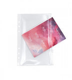 plastficka plastficka till systemkalender - storlek a5 - med zip (systemkalender)