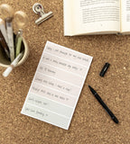 block anteckningsblock weekly a5 - beige (a5) beige