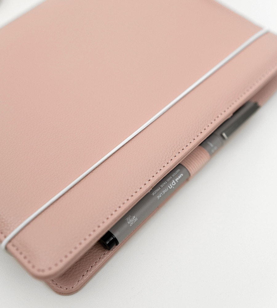 fodral almanacksfodral konstläder - storlek a5 - rosa (konstlader) rosa
