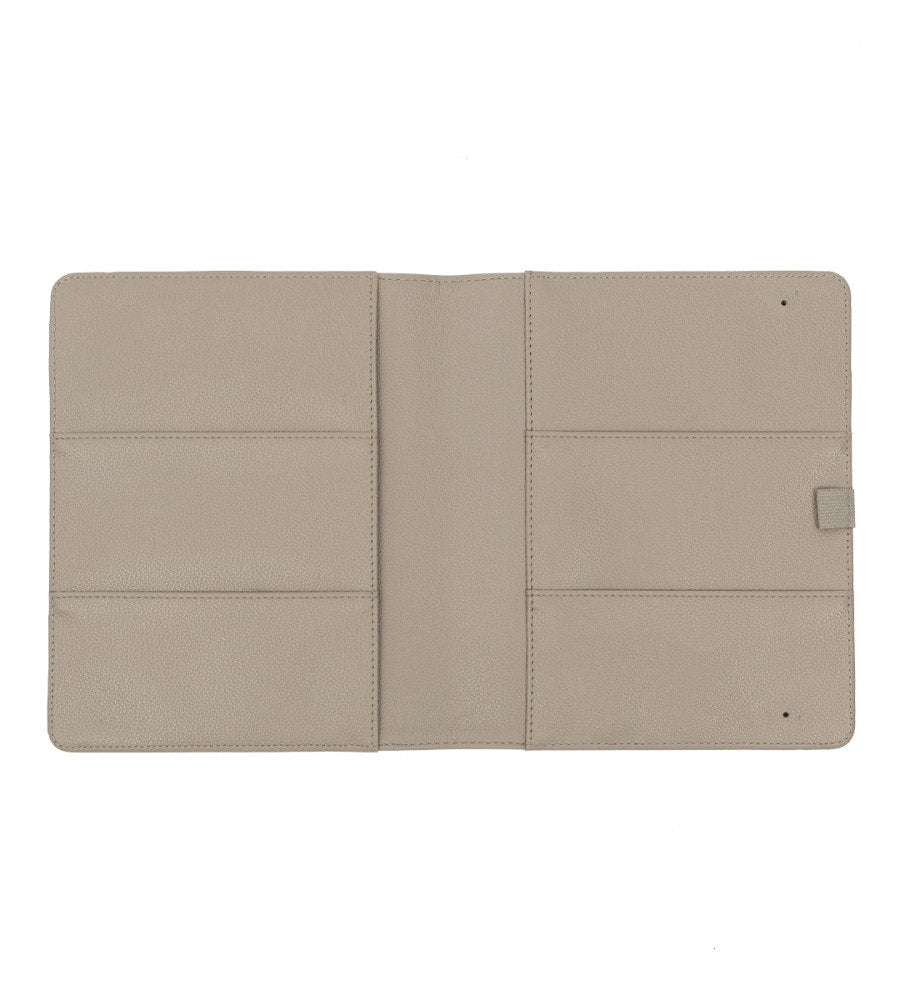 fodral almanacksfodral konstläder - storlek a5 - grå/beige (konstlader) grå/beige
