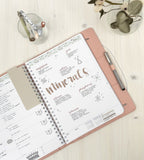 fodral almanacksfodral konstläder - storlek a4 - rosa (konstlader) rosa