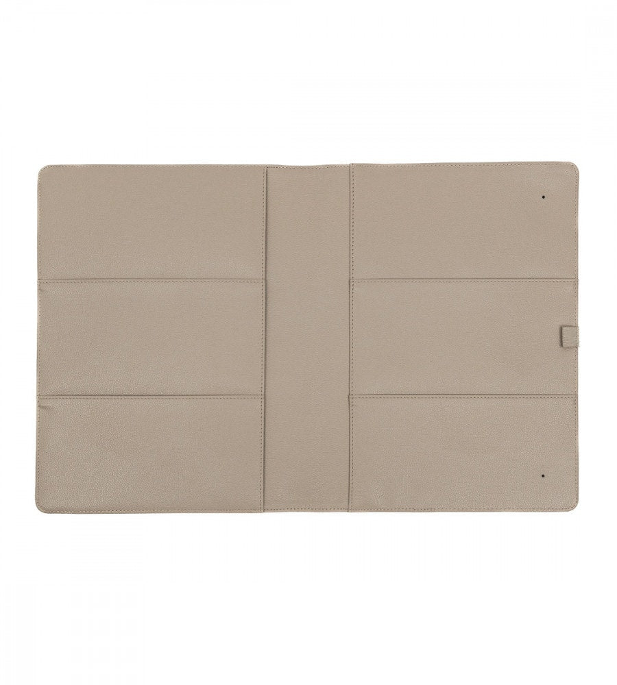 fodral almanacksfodral konstläder - storlek a4 - grå/beige (konstlader) grå/beige