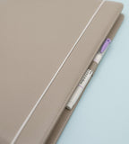 fodral almanacksfodral konstläder - storlek a4 - grå/beige (konstlader) grå/beige