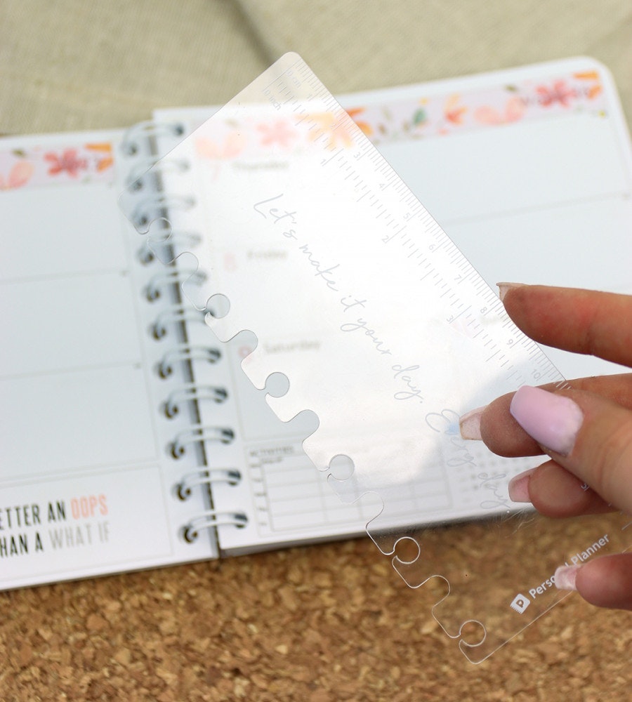 linjal linjal kort till almanacka - storlek liten, mellan, stor - transparent (bokmarken) transparent