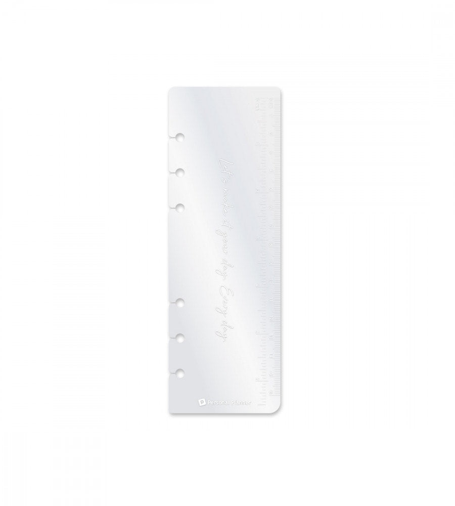 linjal linjal till systemkalender - storlek personal - transparent (bokmarke) transparent