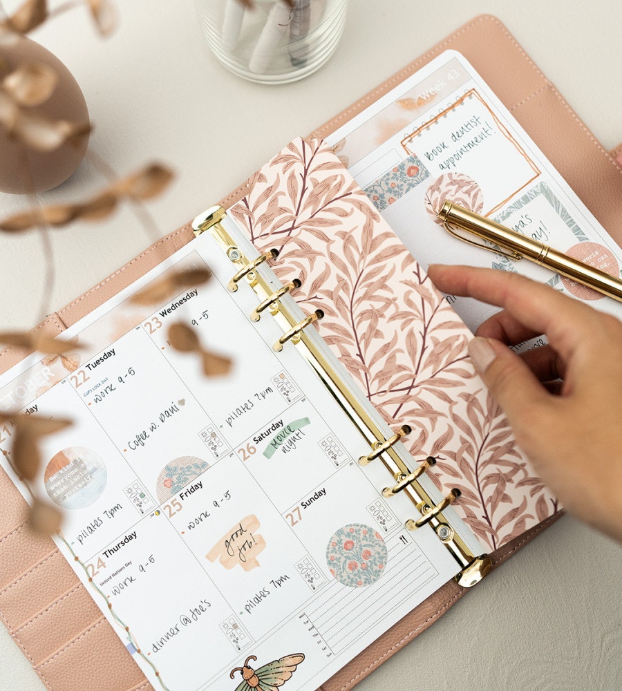 snap-in flikar kind to your mind till systemkalender - storlek a5 (systemkalender) flerfärgad