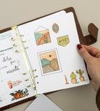 snap-in refill-sidor blanka 12-pack till systemkalender - storlek a5 (systemkalender)