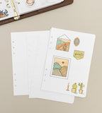 snap-in refill-sidor blanka 12-pack till systemkalender - storlek a5 (systemkalender)