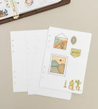 snap-in refill-sidor blanka 12-pack till systemkalender - storlek a5 (systemkalender)