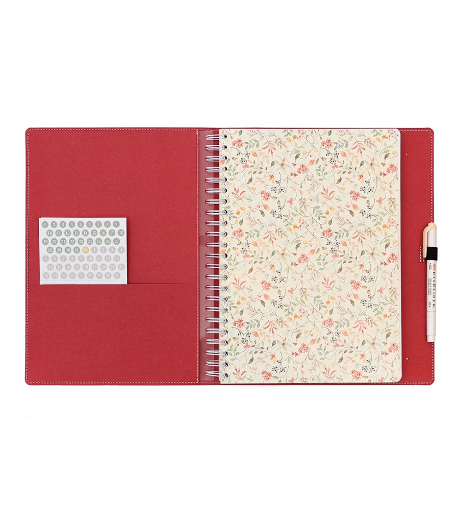 fodral almanacksfodral amazing case - storlek a4 - röd (a4) röd