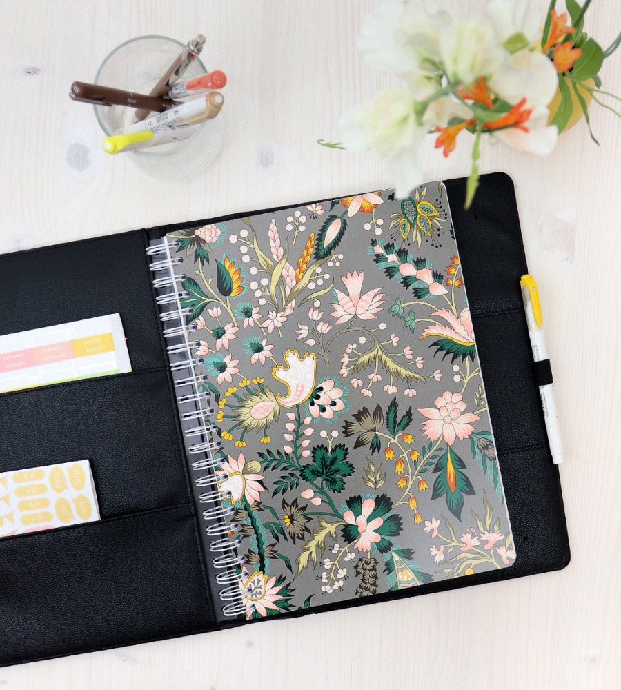 fodral almanacksfodral konstläder - storlek a4 - svart (konstlader) svart