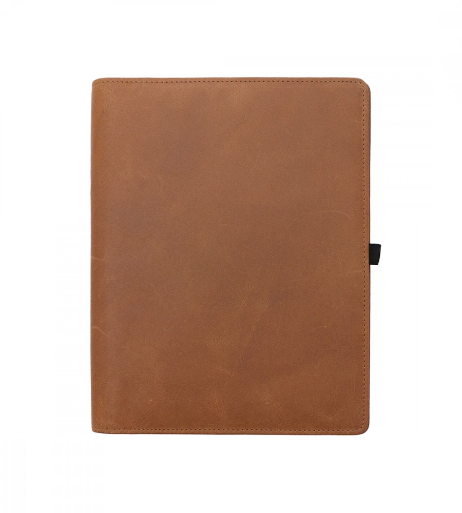 fodral almanacksfodral läder - storlek a5 - cognac (kalvskinn) cognac