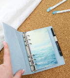 fodral ringpärm filofax domino soft personal organiser - pale blue (personal) pale blue