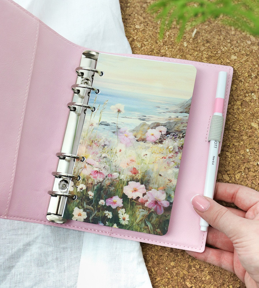 fodral ringpärm filofax domino soft personal organiser - pale pink (personal) pale pink