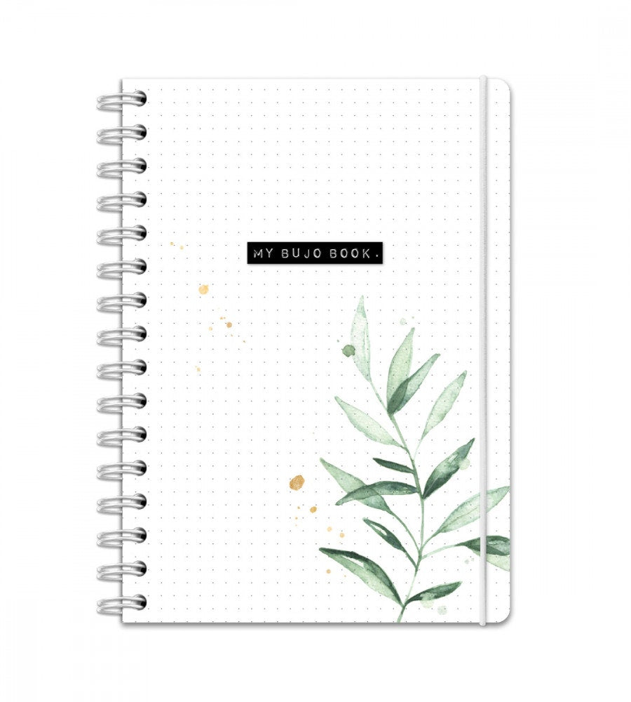 a5 personlig bullet journalbok - storlek a5 - spiralbunden (anteckningsbok)