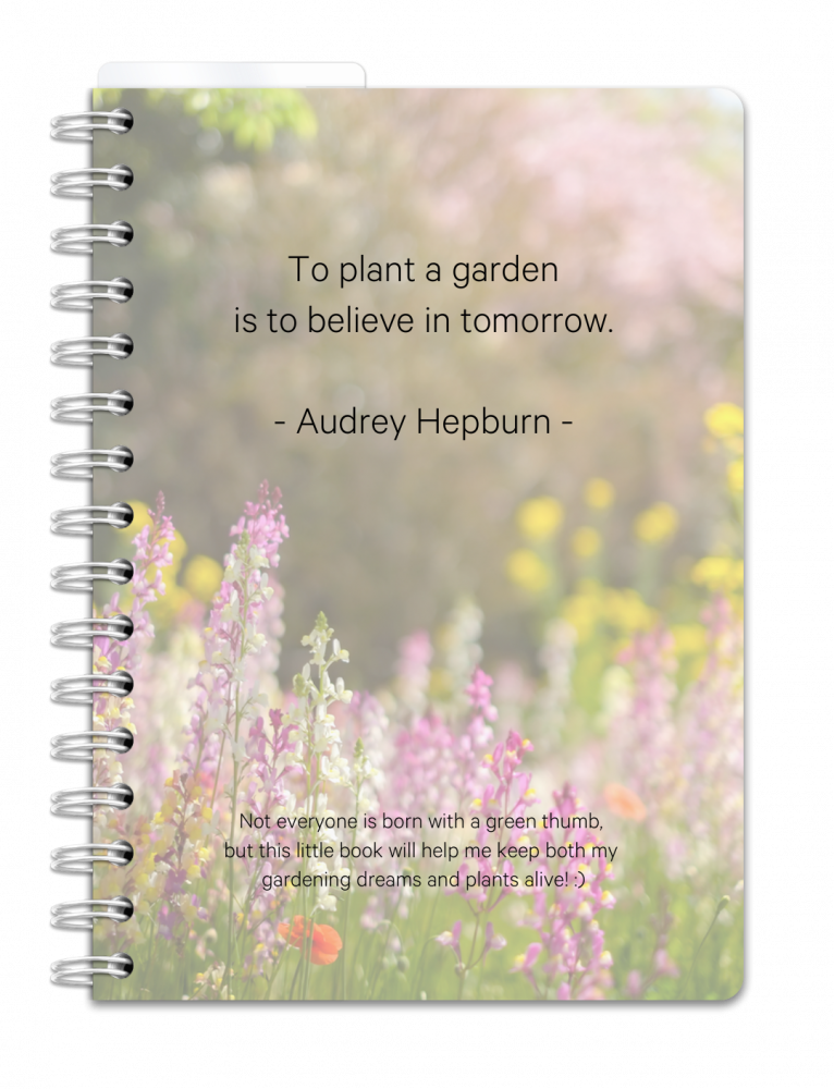 a5 personlig trädgårdsbok - storlek a5 - spiralbunden (anteckningsbok)