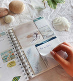 sticky-notes sticky notes ocean stories till almanacka - storlek a5, a4 (spiral) blåbrun