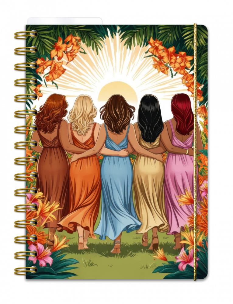 a5 almanacka - spiralbindning - storlek a5 - lika & olika - systerskapet (almanacka)