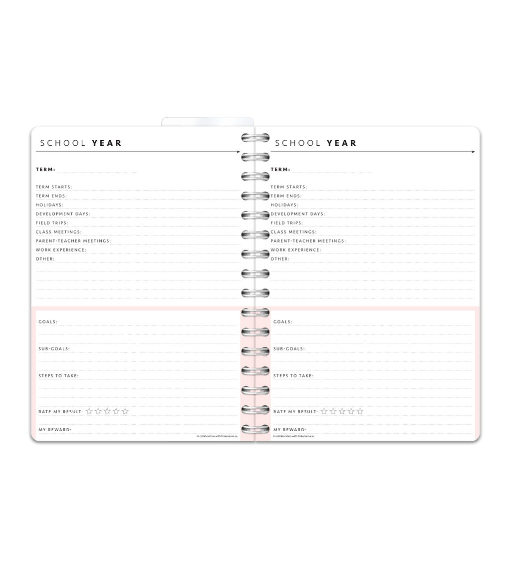 Spiralbindning A5 - Lärarkalender