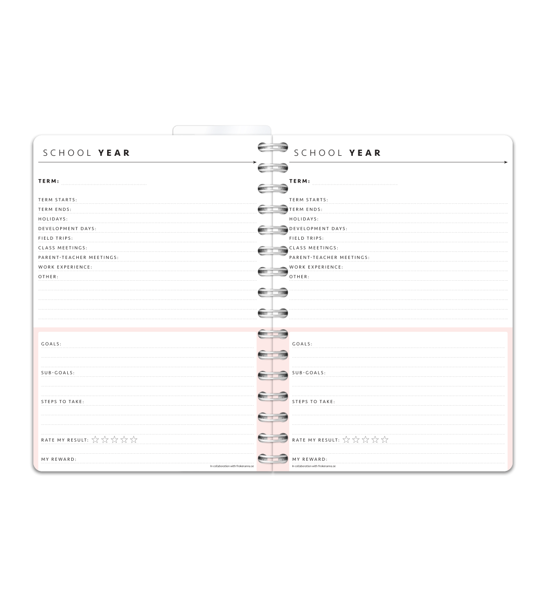 Spiralbindning A5 - Lärarkalender