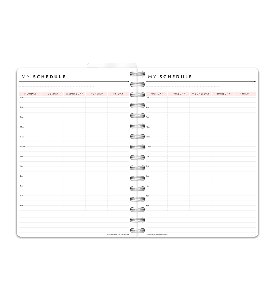 Spiralbindning A5 - Lärarkalender