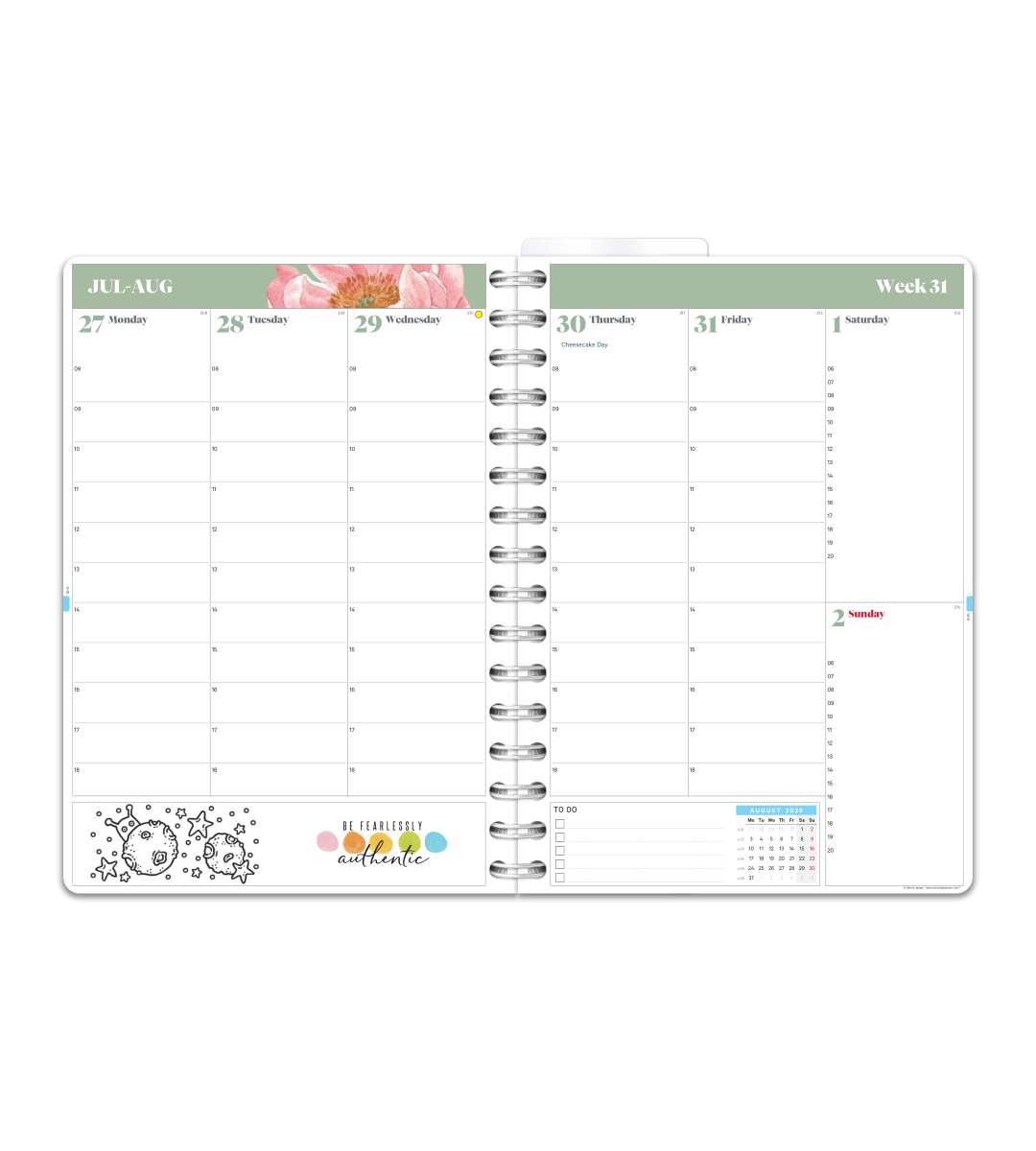 Spiralbindning A5 - Lärarkalender