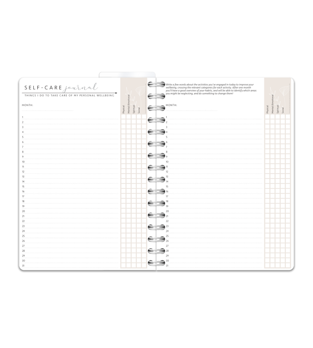 Spiralbindning A5 - Selfcare journal