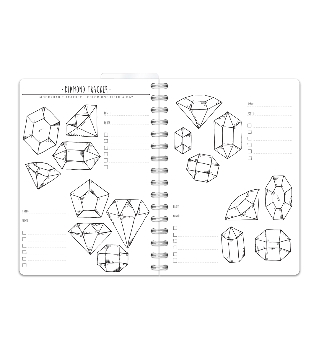 Spiralbindning A5 - Bullet Journal