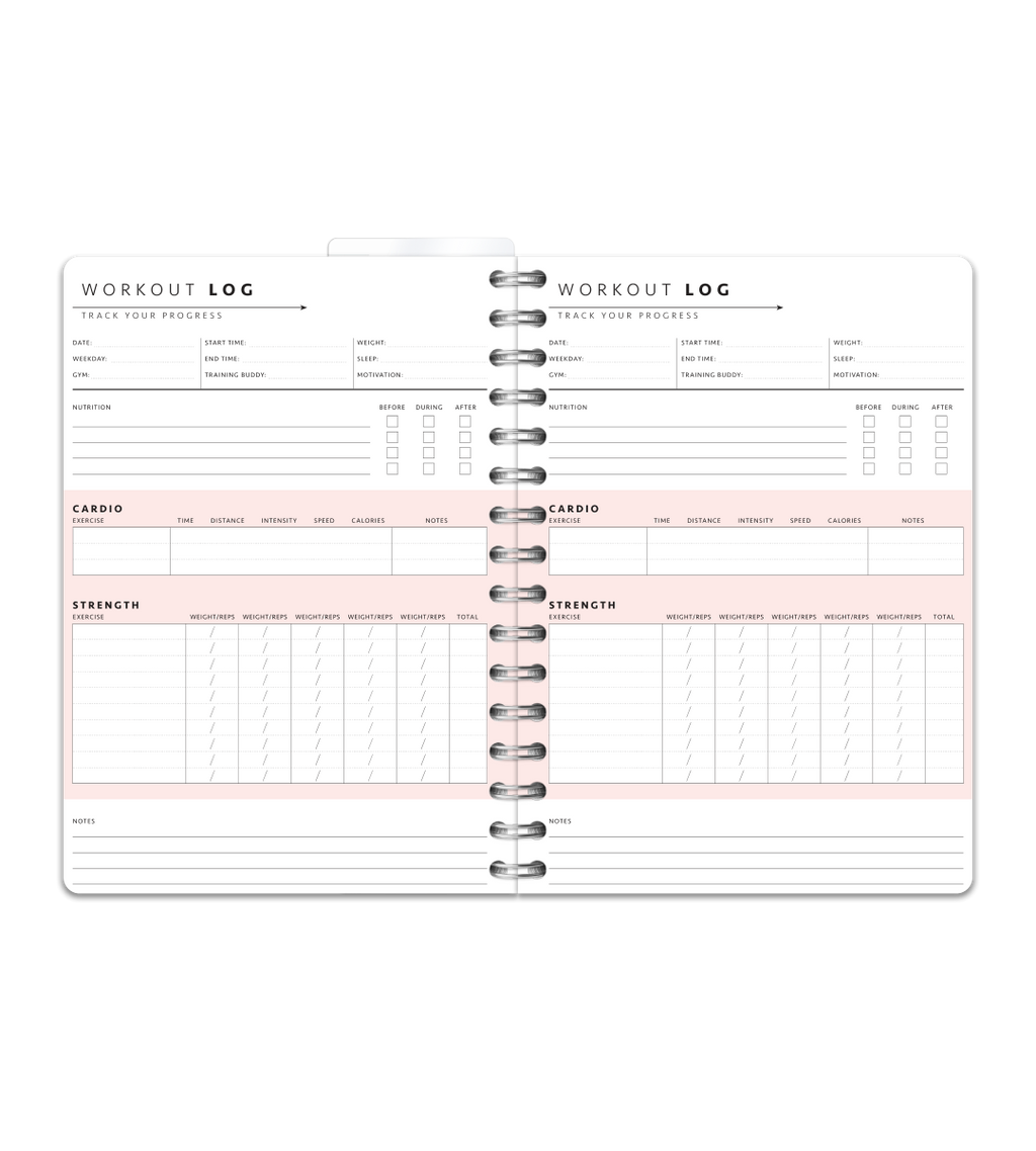 Spiralbindning A5 - Träningskalender