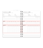 Spiralbindning A5 - Träningskalender