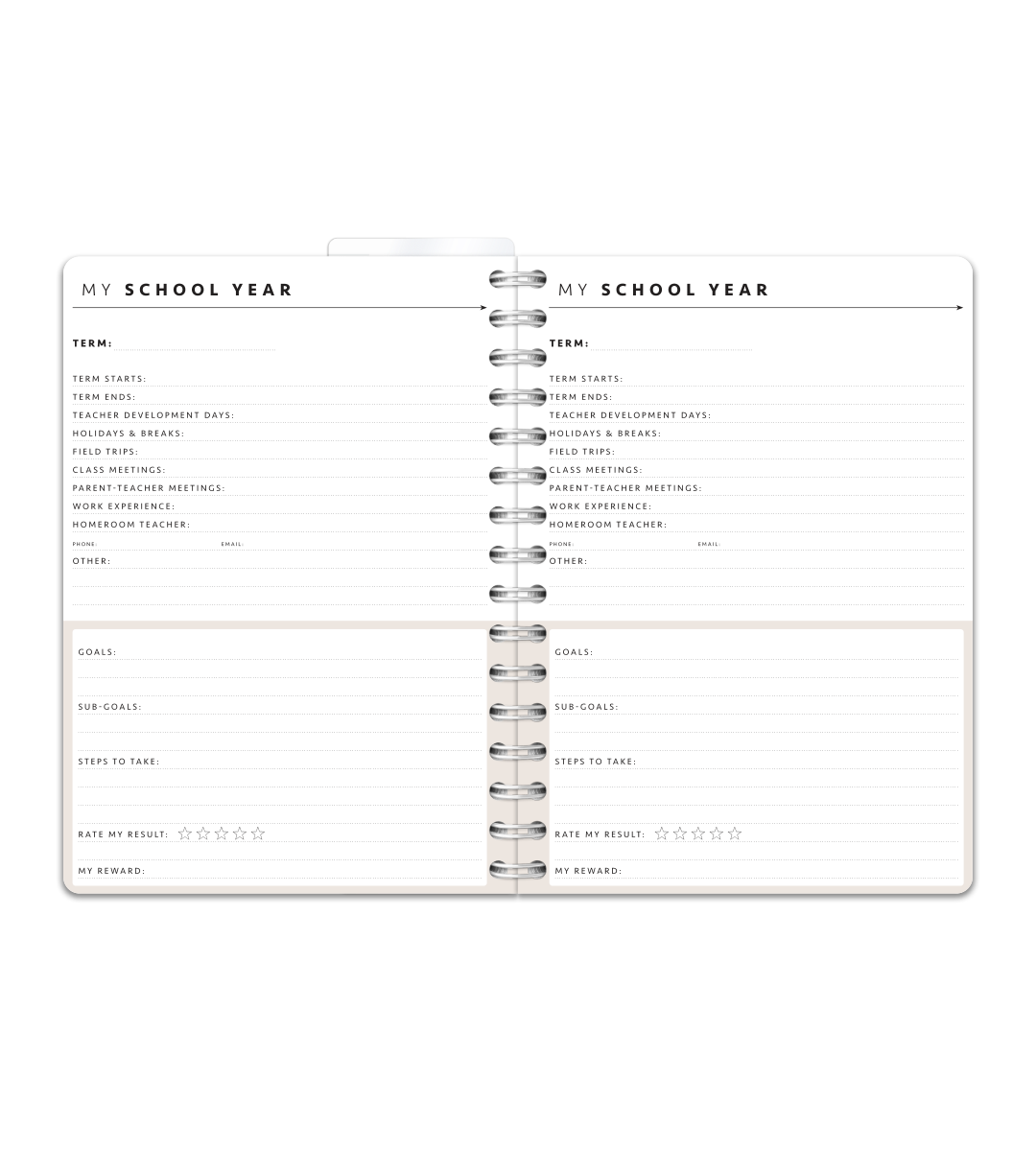Spiralbindning A5 - Studentkalender
